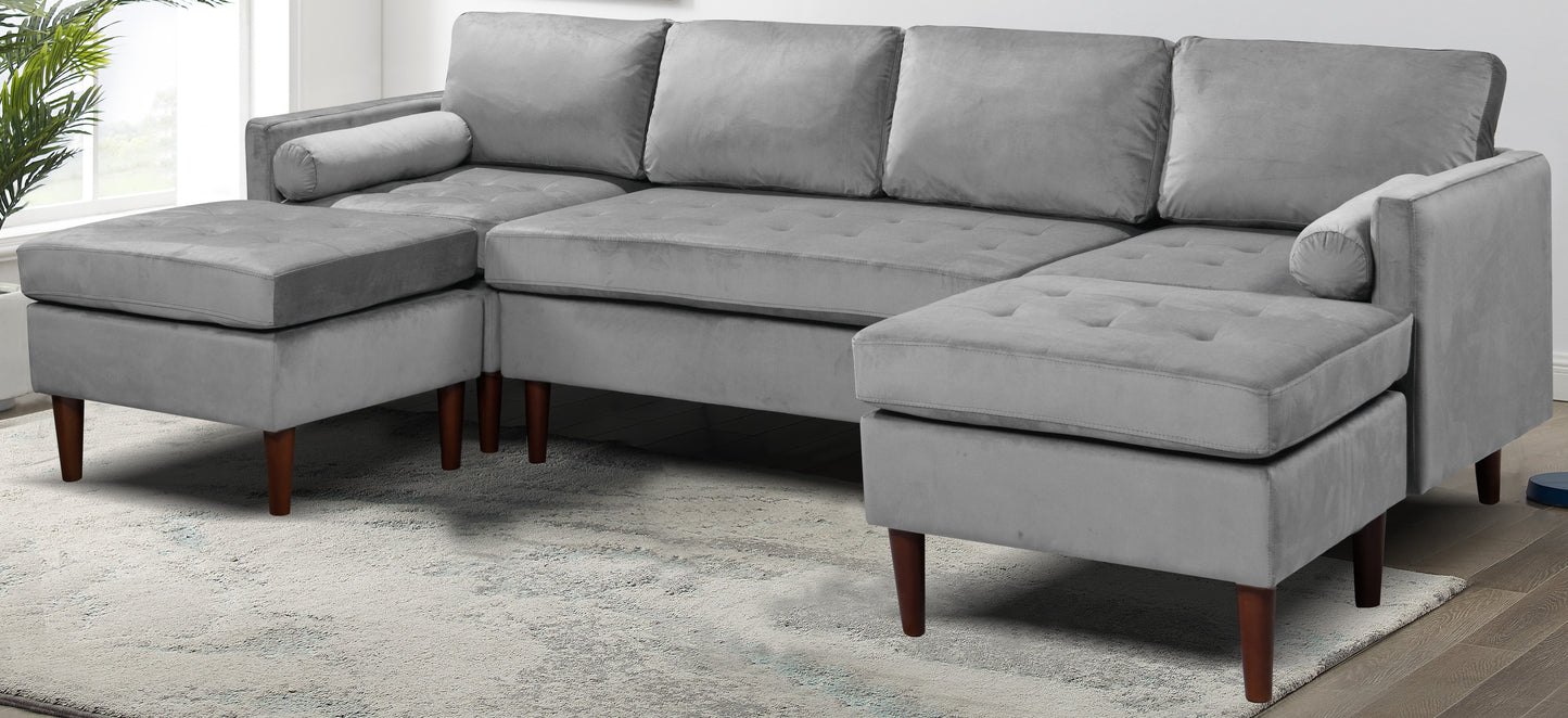Hallina Brushed Velvet Modular Sofa