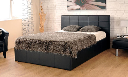 Faux Leather Ottoman Bed Frame - Luxurious & Space-Saving Choice for Your Bedroom