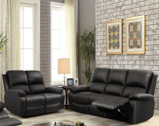 PU Leather Electric Reclining Sofa set