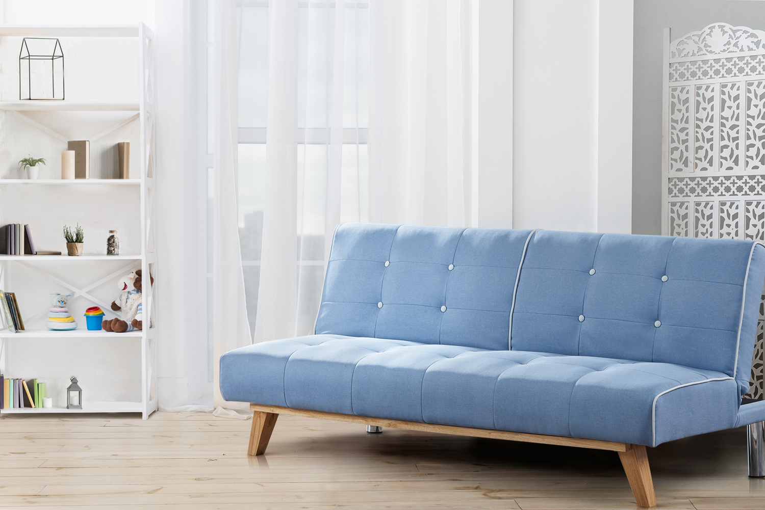 italian venice style fabric sofa bed